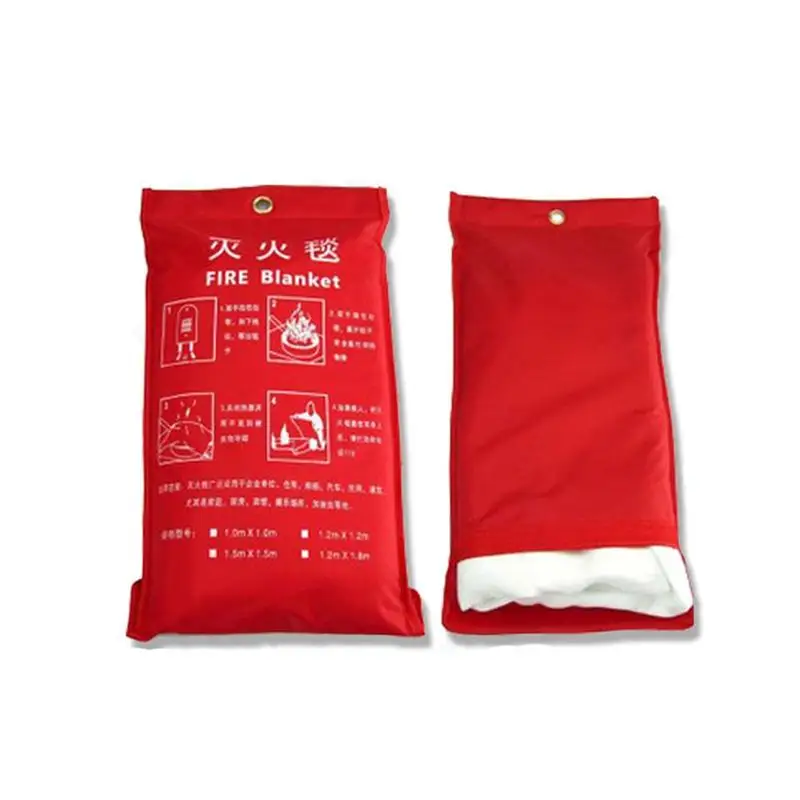 1Pcs 1M X 1M Fire Blanket Fiberglass Emergency Survival Fire Shelter Fire escape blanket