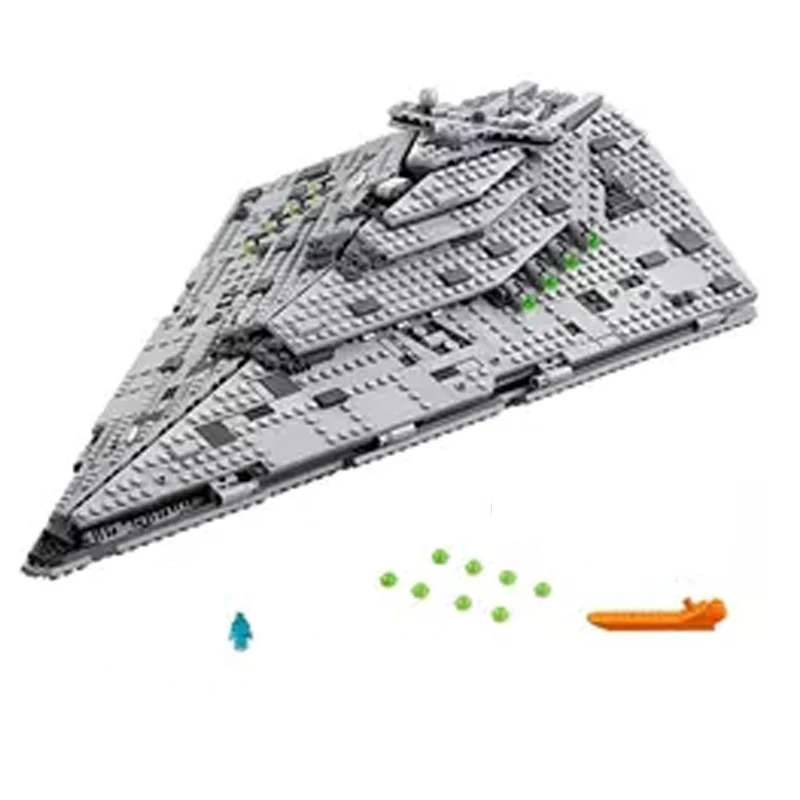 

Disney First Order Star Destroyer Costruzion Model Blocks with Figures Compatible with 75190 Star Wars DIY Bricks Toys Star wars