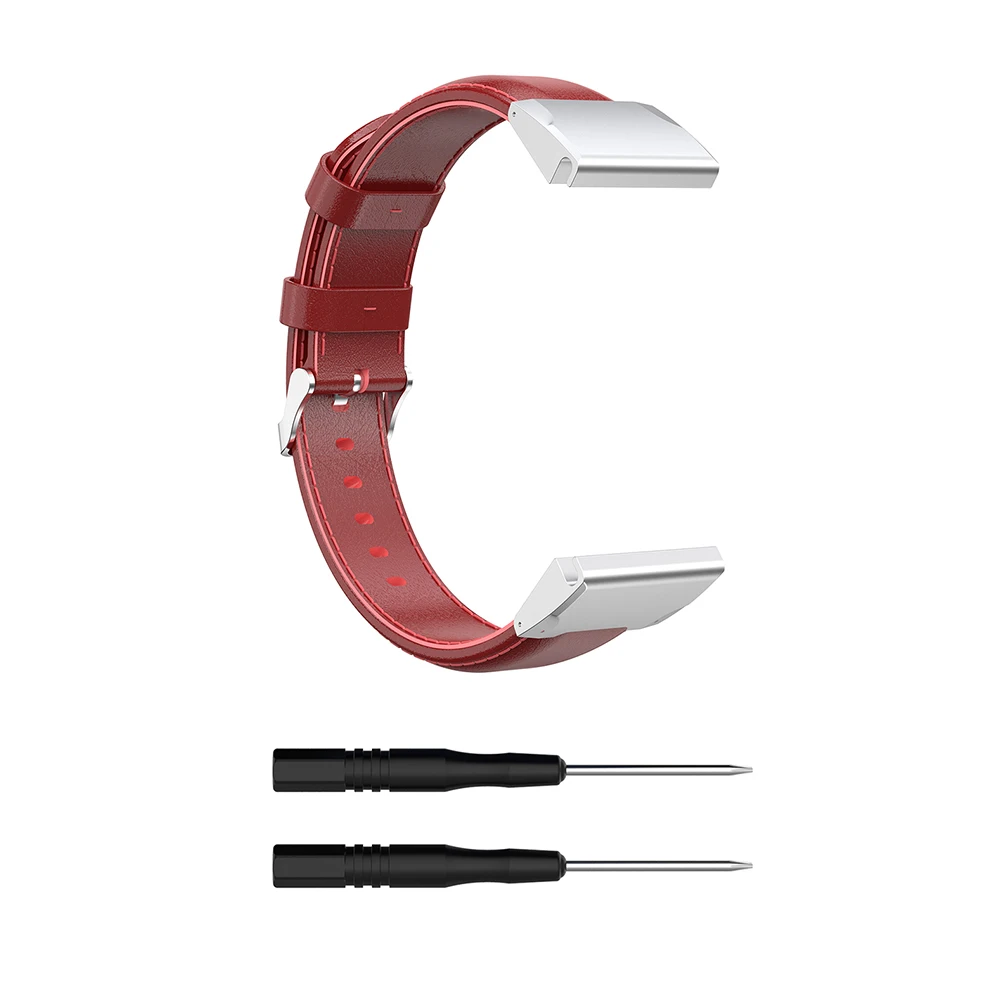 red Масляный воск кожаный ремешок для Garmin Fenix6S 5S 5S Puls 20 мм сменный ремешок для умных часов с пряжкой аксессуары - Цвет: red