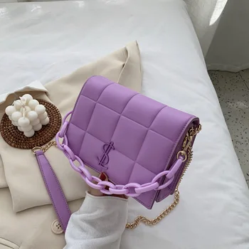

New Arrival Textured Small Bag Female 2020 Summer New Style Fashion Fashion Chain Hand Shoulder Simple Versatile Shoulder Bag
