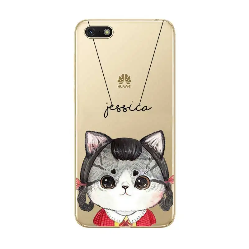 Индивидуальное Имя DIY чехол для huawei P8 P9 P10 P20 P30 Lite Pro P Smart Plus Coque Capa