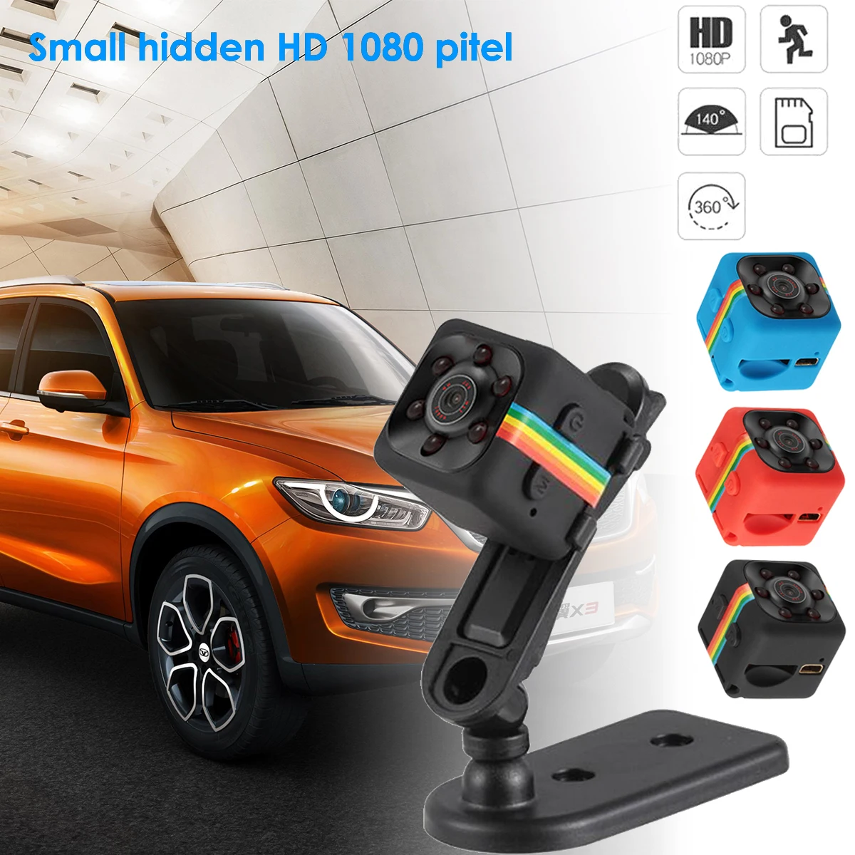 SQ11 Full HD 1080P Мини Автомобильный скрытый DV DVR камера шпион Dash Cam IR ночного видения R мини камера s камера регистратор движения видеокамера