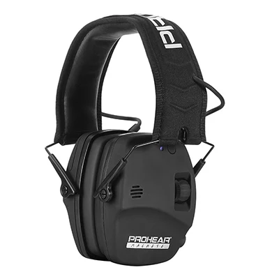 ZOHAN Headphone Electronic 5.0 Bluetooth earmuffs Shooting Ear Protection for hunting Noise Reduction Professional Tactical BLACK