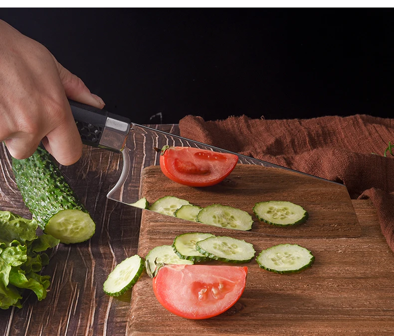 QVZ Chinese Kitchen Knife 4CR14 Stainless Steel Kitchen Knife Sharp Meat Cleaver Cooking Tool Slicing Knife Vegetable Knife QVZ Chinese Kitchen Knife 4CR14 Stainless Steel Kitchen Knife Sharp Meat Cleaver Cooking Tool Slicing Knife Vegetable Knife