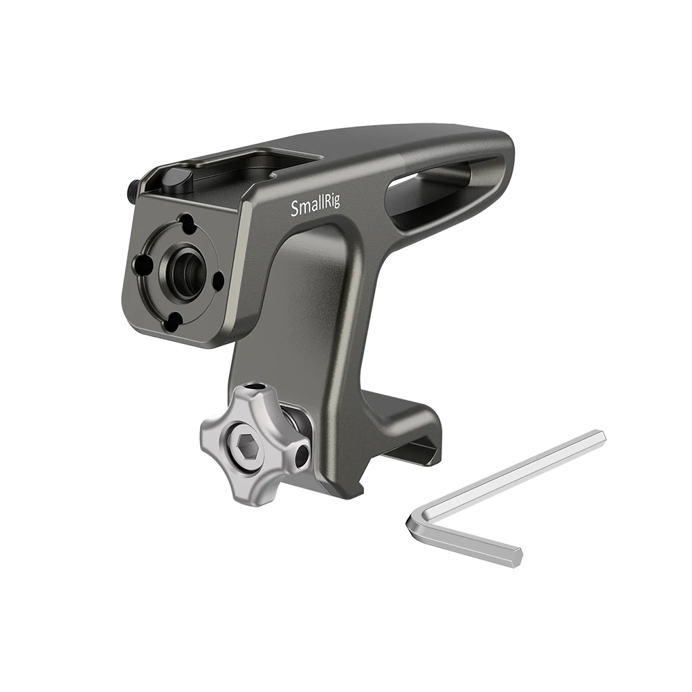 SmallRig Mini Top Handle With Cold shoe mount & ARRI hole for mirrorless/digital cameras/other small cameras (NATO Clamp) - 2758
