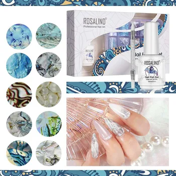 

1 Set of Nail Polish Full Package Nail Art Transfer DIY Manicure Sticker Printing Nail Polish Glue Star Transfer Glue Set