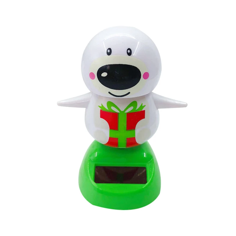 Новинка, Рождественская кукла, украшение для автомобиля, снеговик, на солнечных батареях, Рождественский подоконник, качающаяся Танцующая игрушка, аксессуары для салона автомобиля