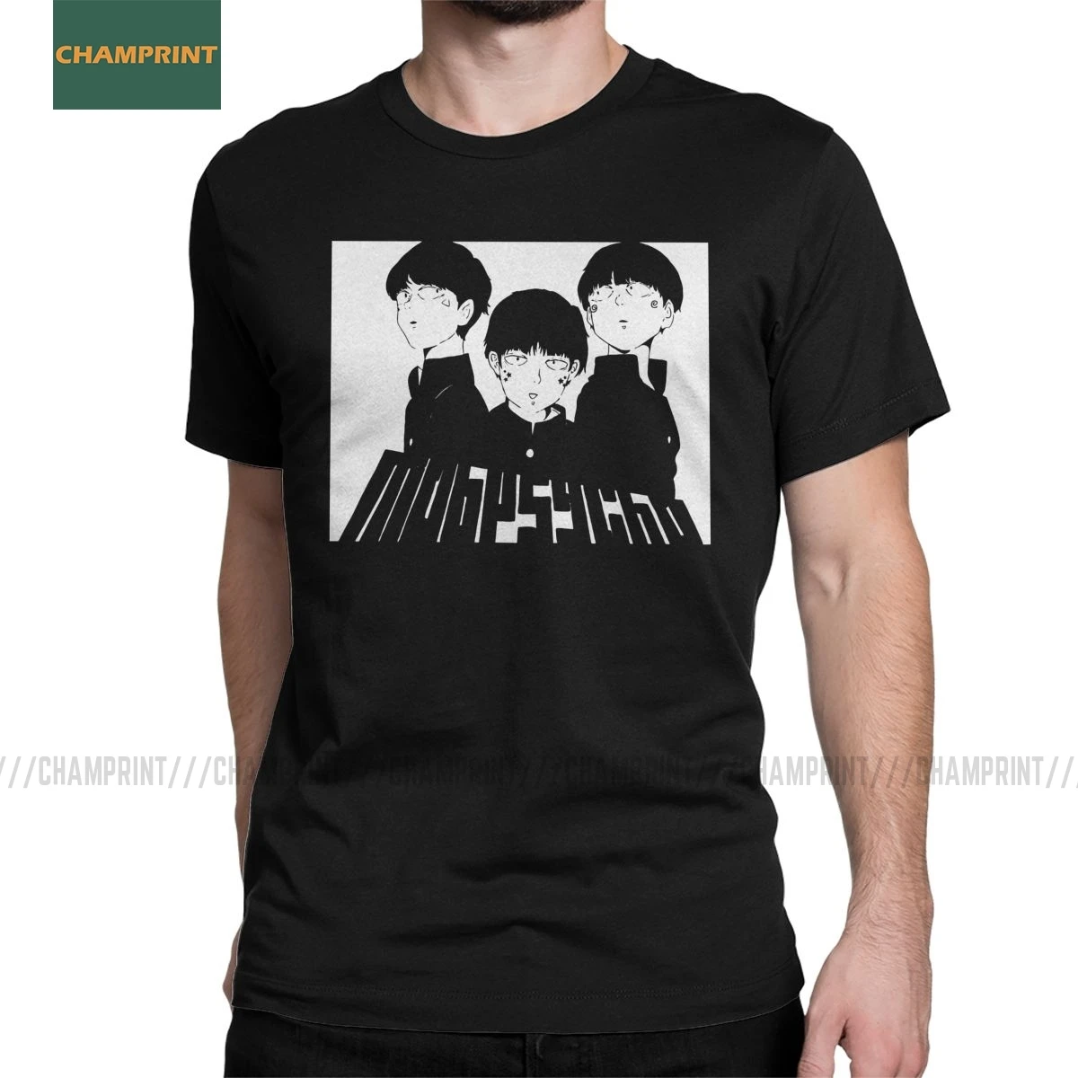 Mob Psycho 100 мужские футболки Shigeo Kageyama аниме Arataka Esper MP100 Манга футболка с коротким рукавом футболки хлопок