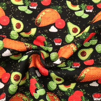 

David accessories 50*140cm Fruit Striped Feather Print Swimwear Fabric,Sewing Draft Dress Tights Clothes DIY,c10414