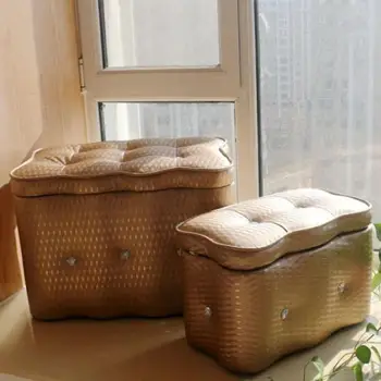 

Modern Simple Sofa Stool Storage Stool Can Sit On Adult Solid Wood Shoe Cabinet Tidy Box Children Sit On The Stool