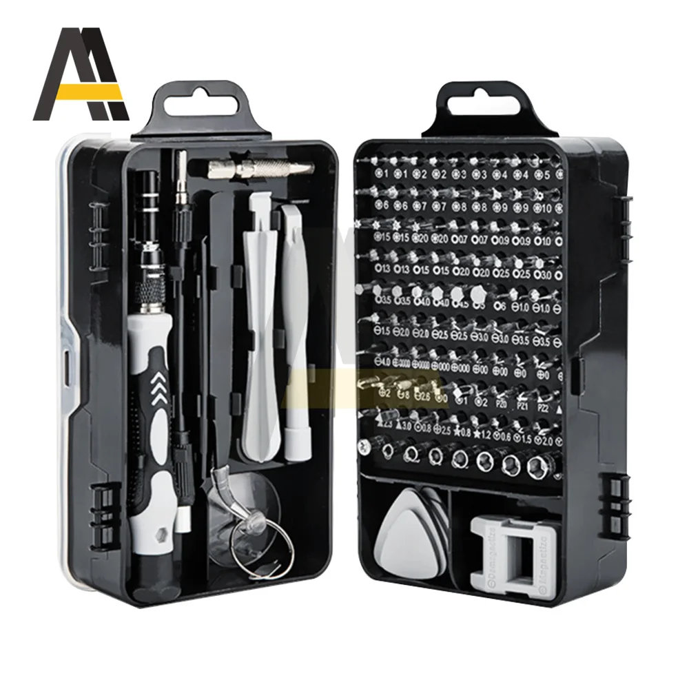 

Screwdriver Set 115 In 1 Magnetic Torx Phillips Screw Bits Kit With Electrical Screwdrivers Wrench Repair Phone PC Tools