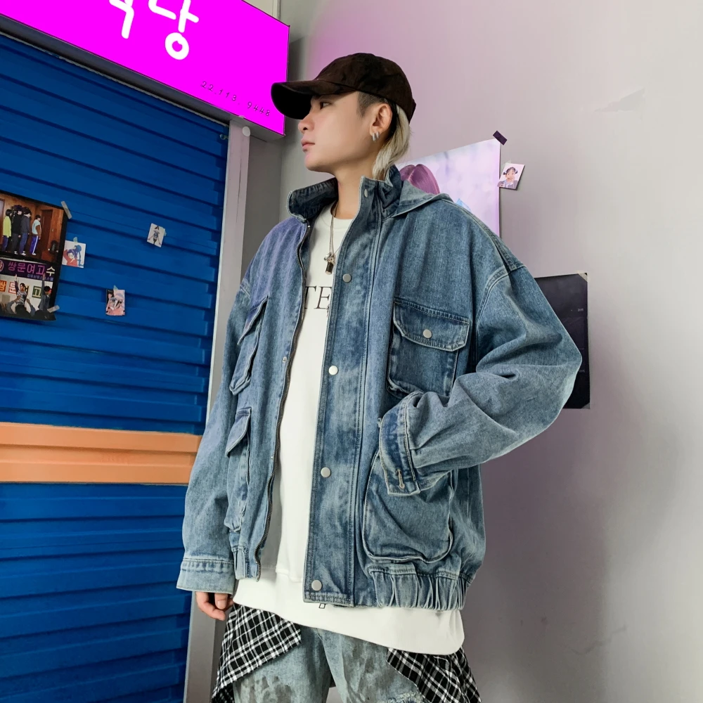 cargo jean jacket