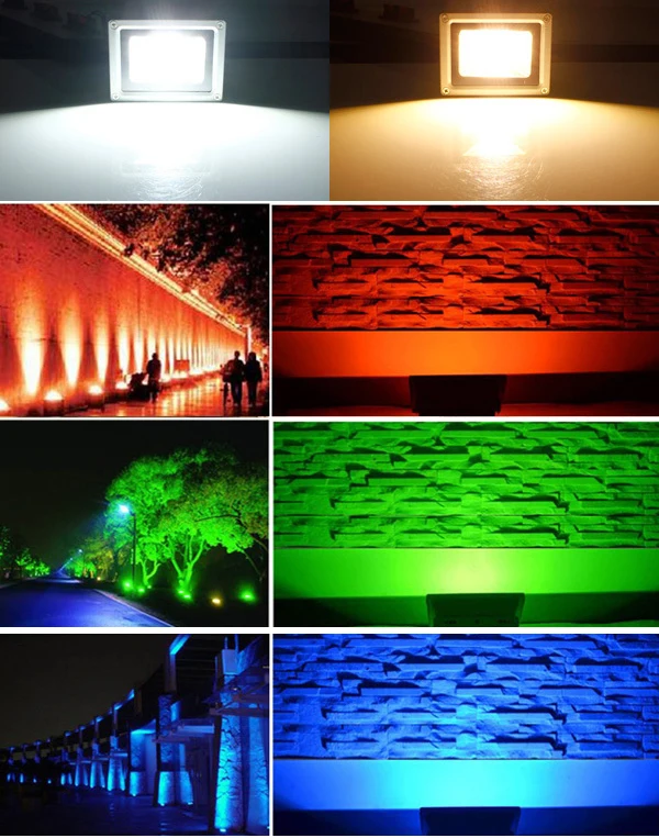 Светодиодный прожектор 10 Вт белый/теплый белый/красный/зеленый/синий/RGB уличный