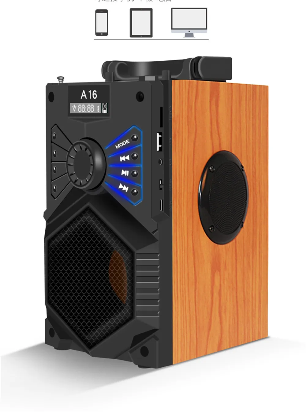 Супер бас сабвуфер Bluetooth динамик Портативная колонка KTV квадратный динамик s для компьютера 2,1 музыкальный центр система Поддержка Micphone