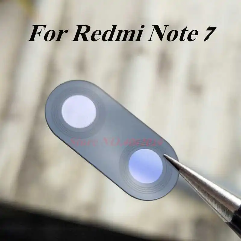 100 шт. оригинальная стеклянная крышка для задней камеры Xiaomi Redmi Note 7 NT7 задняя