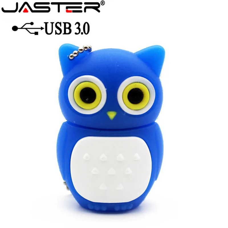 JASTER USB 3 0 Новый Симпатичный флеш накопитель Сова Флешка 4 ГБ 8 16 32 64 мультяшная