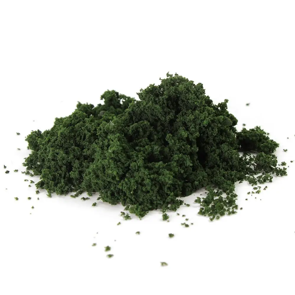 

100g/200g Dark Green Model Sponge Grass Powder Tree Making Secenry Material Diorama Christmas Tree Powder