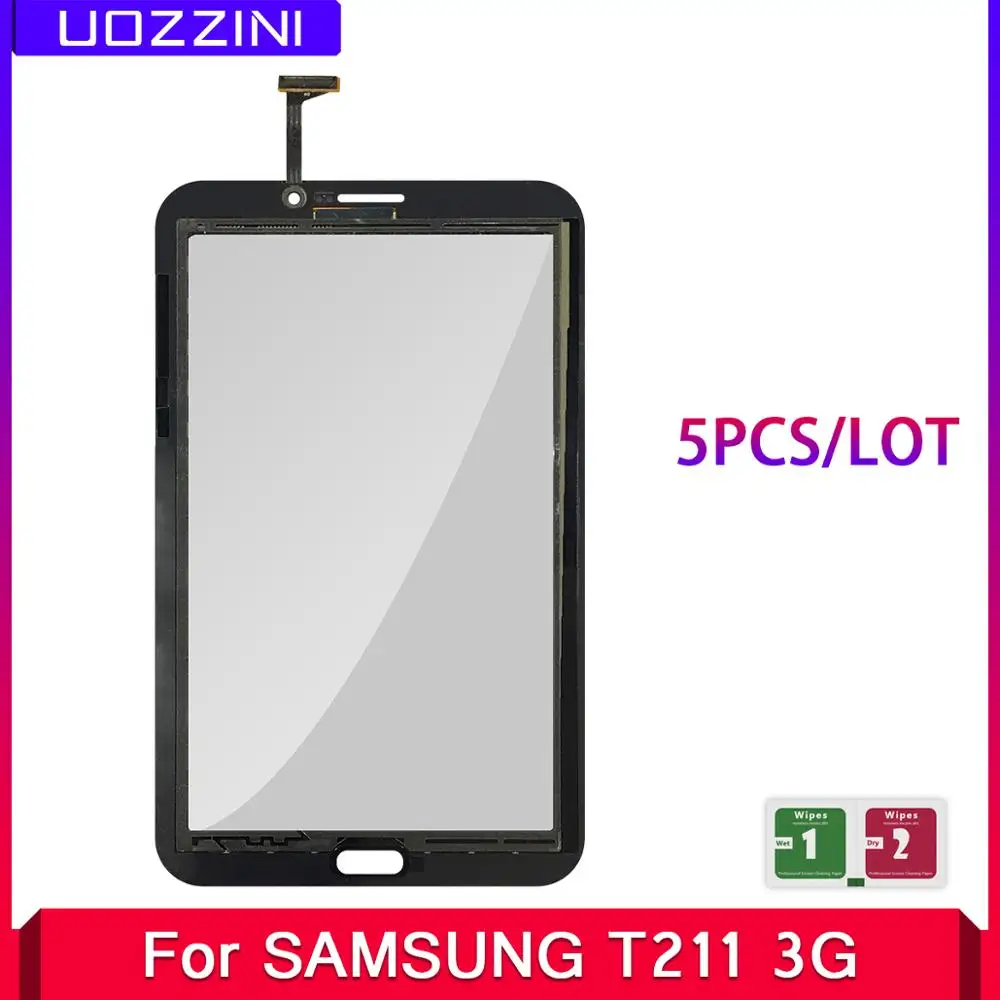 

5 Pcs/Lot Touch Screen For Samsung Galaxy Tab 3 7.0 SM-T210 SM-T211 T210 T211 Front Touch Screen Glass Digitizer Replacement