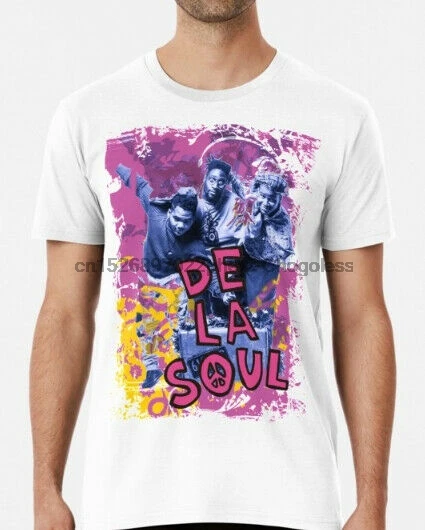 Худи de la soul художественная футболка с культовым принтом в стиле хип-хоп rap legends