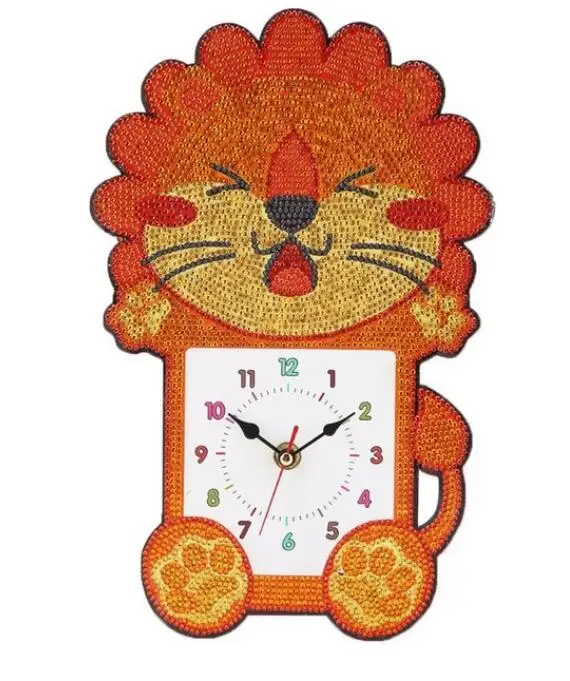 4 clock Алмаз особенной формы вышивка мультяшная Сова настенные часы 5D алмазная живопись крест вышивка часы декор из алмазной мозаики - Цвет: 4 clock