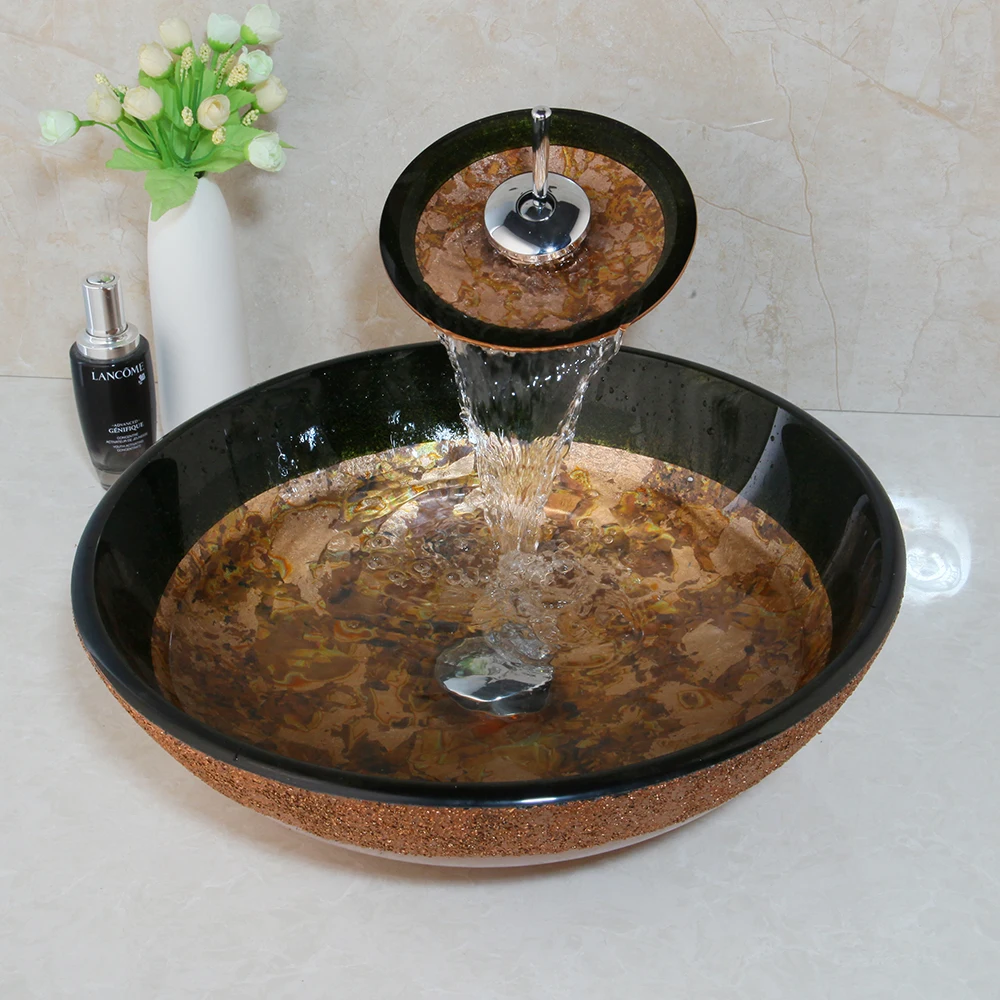 Кухонная раковина KEMAIDI для ванной комнаты раковины с хромированным водопадом