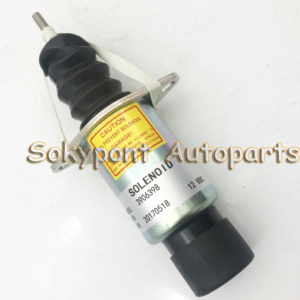 Соленоид отключения подачи 3906398 SA-3151-12 12 вольт для двигателя 6cta 8.3L 4BT 3.3L 3.9L 1 шт
