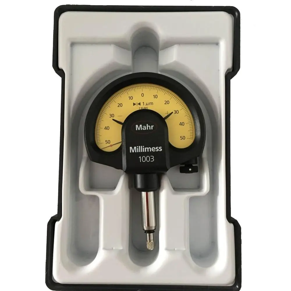 US $249.00 Mahr Federal 4334000 1003 Millimess Mechanical Dial Comparator Indicator 50 m Range 1 m Resolution 8 mm Stem