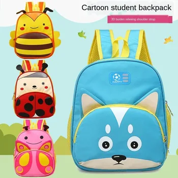 

2020 New 3D Animal Children Backpacks Brand Design Girl Boys Backpack Toddler Kids Neoprene School Bags Kindergarten Cartoon Bag