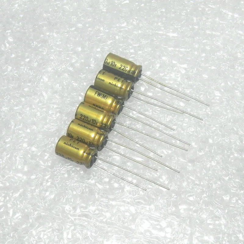 20 шт. новый Электролитический конденсатор NICHICON FW 220 мкФ 10V 6.3x11mm 10V220uF усилитель