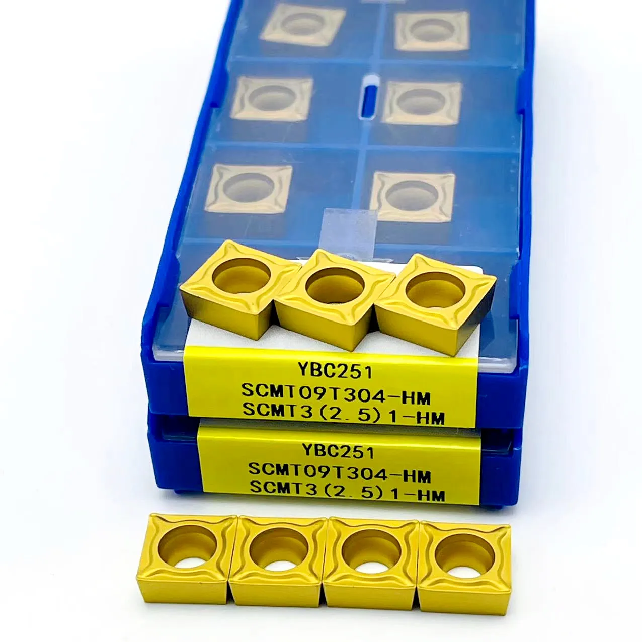 

10PCS/SET SCMT09T304 HM carbide inserts YBC251 tungsten Carbide Cutting tools insert SCMT09T308 HM YBC251