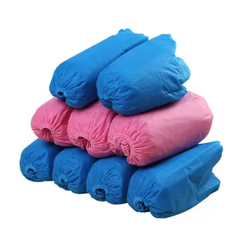 

Shoe Covers 100 Pcs Washable Shoe Covers Non-woven Overshoes Protection Dustproof Shoecovers C90E