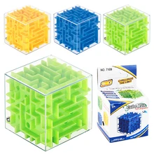 3D Мини скоростной куб лабиринт магический куб головоломка игра кубики снятие стресса куб игрушки Лабиринт катящийся мяч игрушки для детей и взрослых