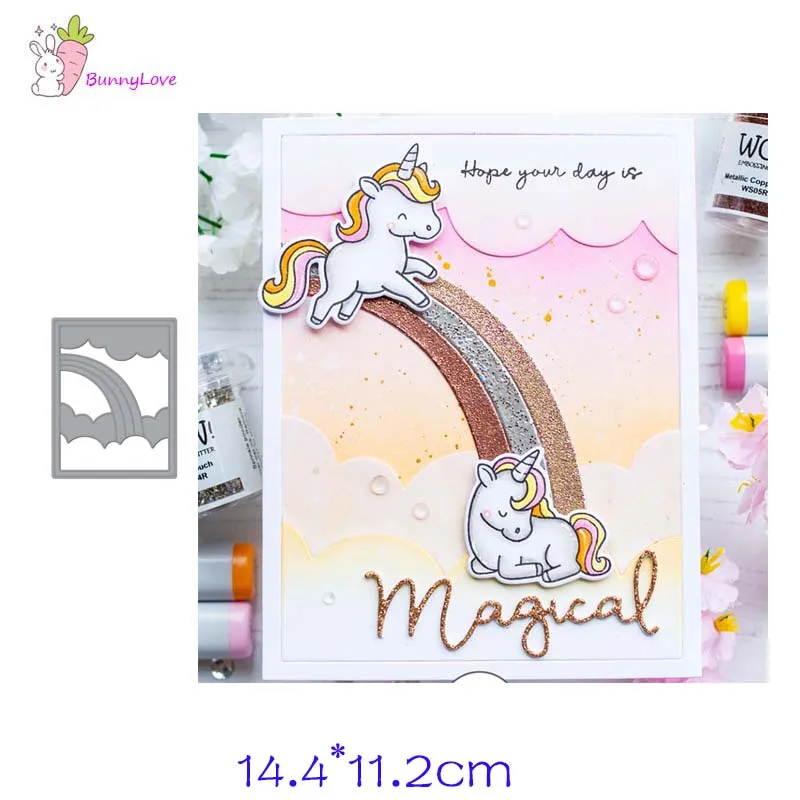 

Rainbow bridge Metal Cutting Dies cut die mold Scrapbook paper craft knife mould blade punch stencils dies