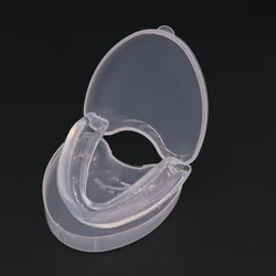 Enhanced Silicone Sports Mouth Guard - Anti - Wear, Custom Fit Protection (Transparent with Box)