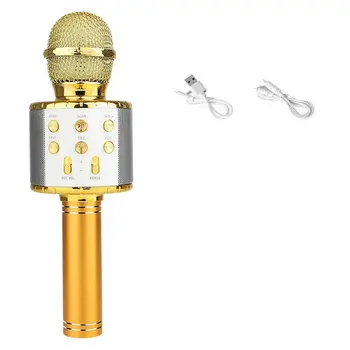 

Bluetooth Karaoke Microphone Wireless Microphone Professiona Speaker Handheld Microfone Player Singing Recorder Mic