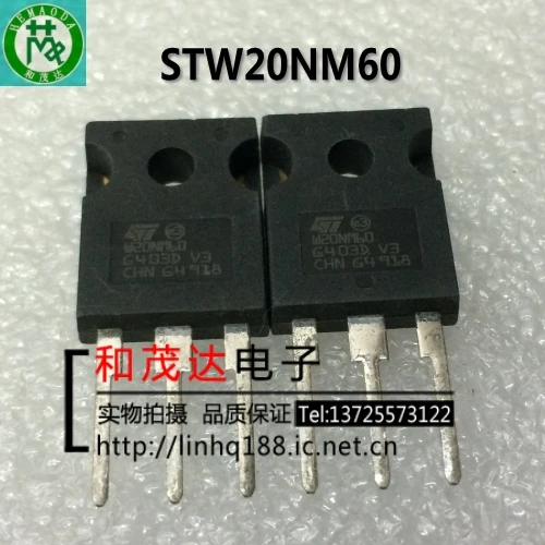 Новый и оригинальный STW20NM60 W20NM60 600V 20A TO-247