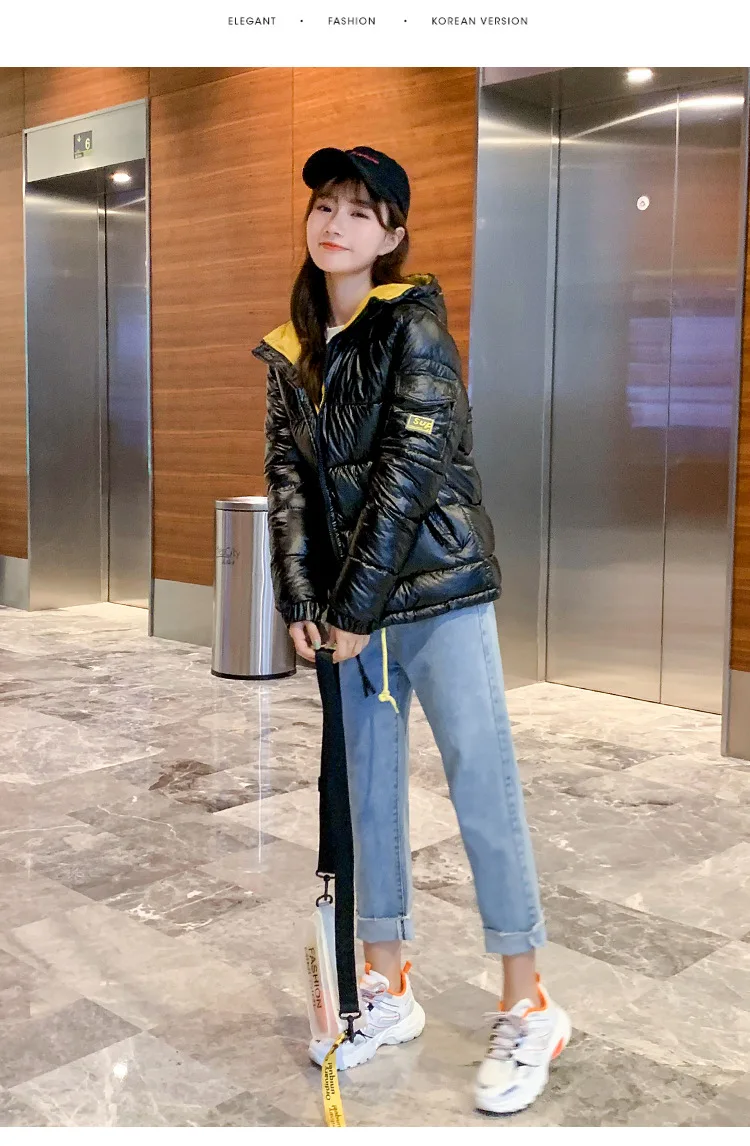 New Style down Jacket Cotton-padded Clothes Women's Korean-style Mixed Colors Fashion Casual Students Woman Cotton Dress Co
