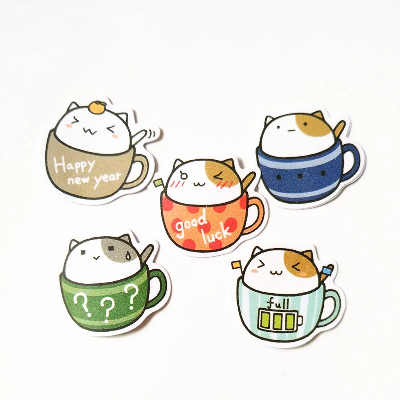 50 сумок Kawaii наклейки с изображениями животных DIY красивый мультяшный ПВХ стикер s Прекрасный черный медведь наклейка для дневника украшение для ноутбука
