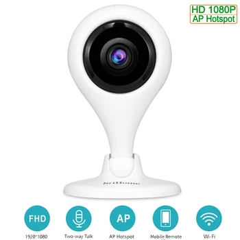 

HD 1080P Wireless Security IP Camera Network Built-in Mic & Speaker Two Way Audio AP Hotspot Wifi IR Night Vision Indoor Camera