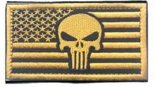  Skull Embroidered Military Patches Stripe Tactical Patch for Clothing Backpack Army Fan Armband stripes 