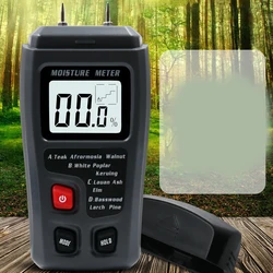 Digital Analyzer Moisture Meter Wood Tester Damp Timber LCD Detector Humidity
