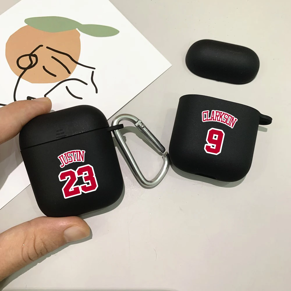 Basketball Number Name Custom Case for Apple Airpods 1 2 3 Soft Silicone  Cover Logo Image Text Personalized Case for Airpods Pro - AliExpress