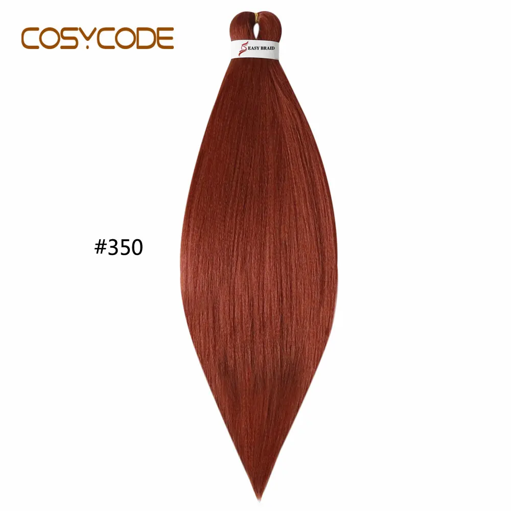 COSYCODE Jumbo вязание крючком плетение волос для наращивания 26 дюймов 66 см Длинные Синтетические косички чистый 2 тона