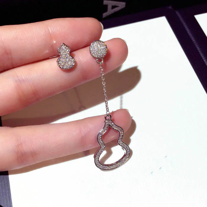 Серьги в форме тыквы 5A cz из стерлингового серебра 925 пробы, вечерние серьги для женщин, ювелирные изделия, женские серьги