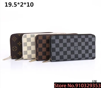 

Luxury Men Women Wallets Fashion Long Leather Top Quality Card Holder Classic Female Purse Brand Wallet L08 Louis Vuitton LV-