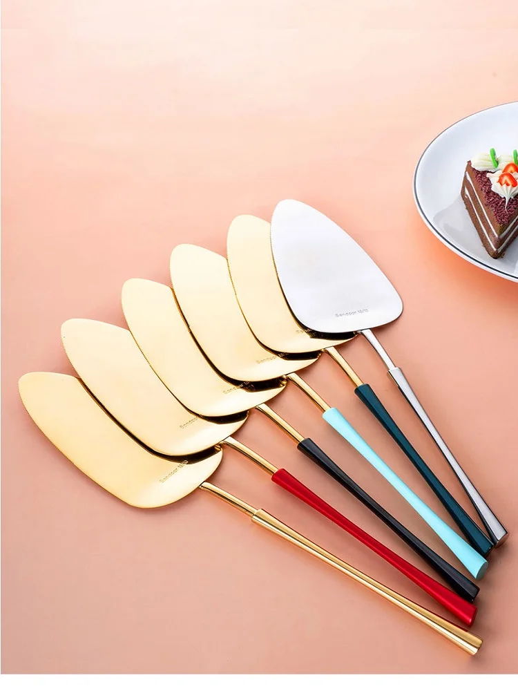 304 Stainless steel Cake Spatula Pizza Shovel Baking tools Kitchen Tools Wedding Cake Serve Baroque Party Decorating
