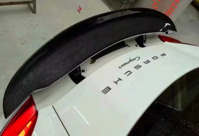 981 углеродное волокно заднее крыло багажника фотогодов для Porsche Cayman Boxster GT4 2013 2014
