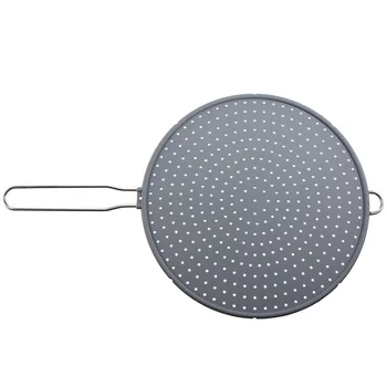 

Anti Oil Splashing Lid Cover Silicone Pot Safeguard Anti Spill Lid Cover Pot Pan Lid Cooking Tools for Kitchen Cafe