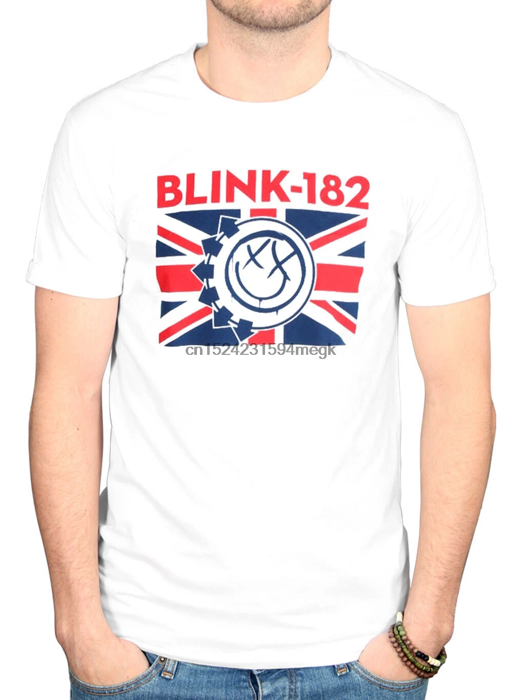 Официальный Мужской Blink 182 Флаг Великобритании футболка клизма штата Возьмите
