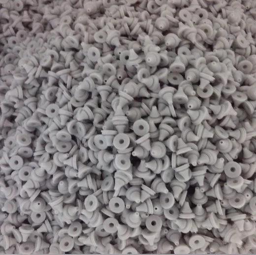 gray 100 pcs Насадки для душа, аксессуары, силиконовые наконечники для ногтей, спринклер для воды, сверху, распылительные аксессуары, части, силиконовые гранулы для дозирования, 100 шт./лот - Цвет: gray 100 pcs
